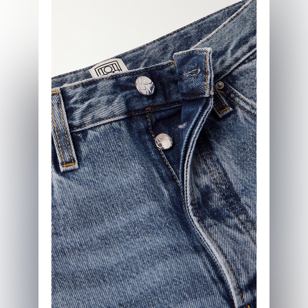 NWT Toteme Twisted Seam high-rise straight-leg jeans - Picture 6 of 9